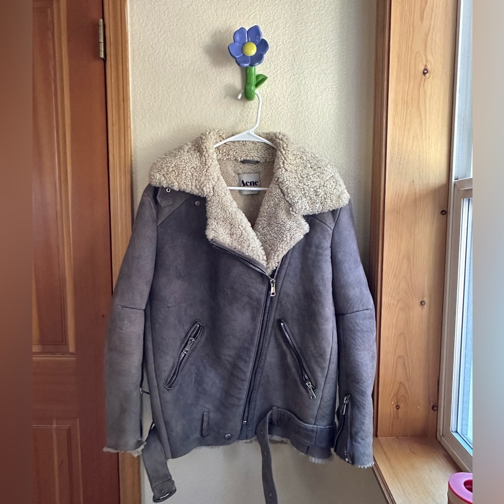 Acne Studios Velocite Shearling Coat size 34